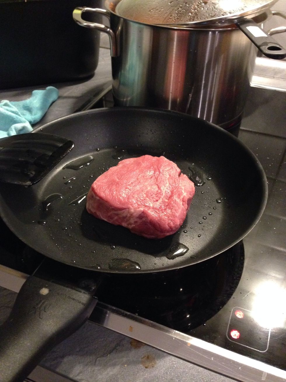 Saut\u00e8 in hot oil for around 45 seconds each side