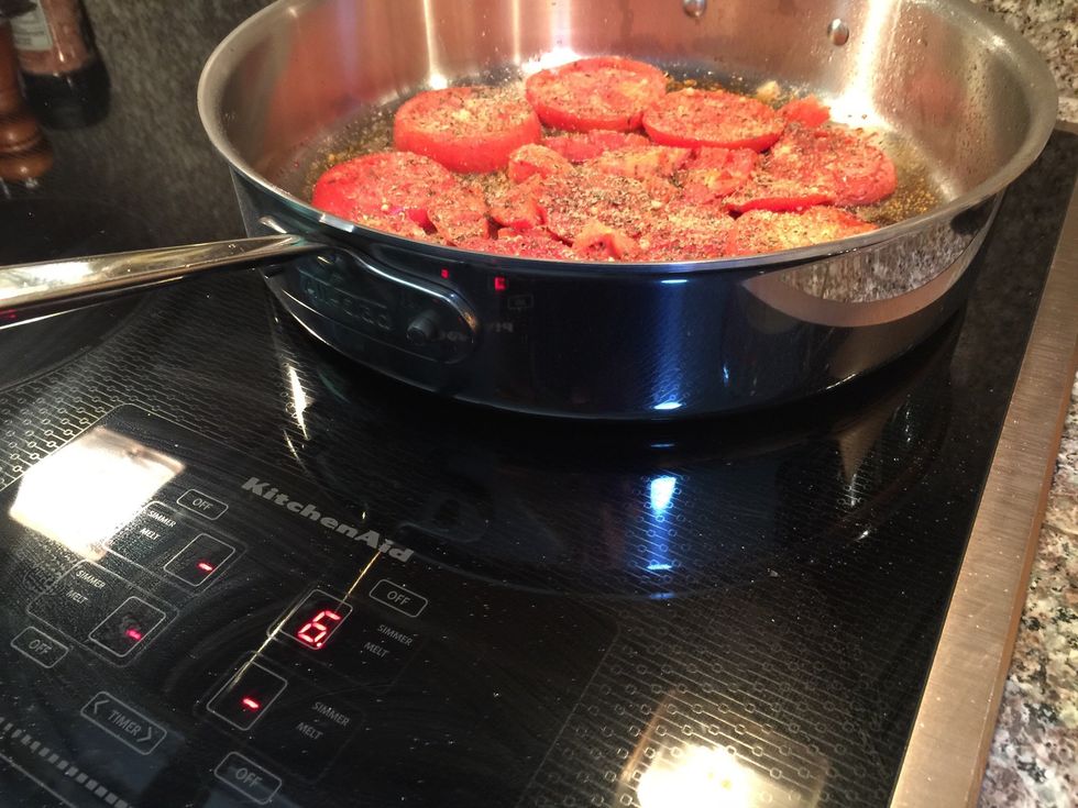 Saut\u00e9 on medium heat......