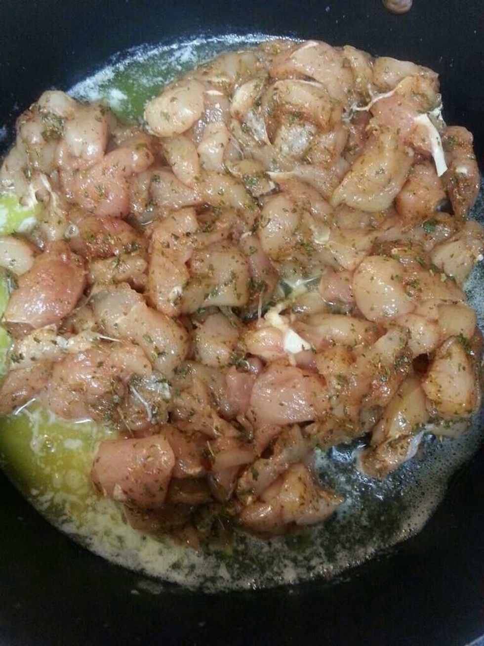Saut\u00e9 your chicken