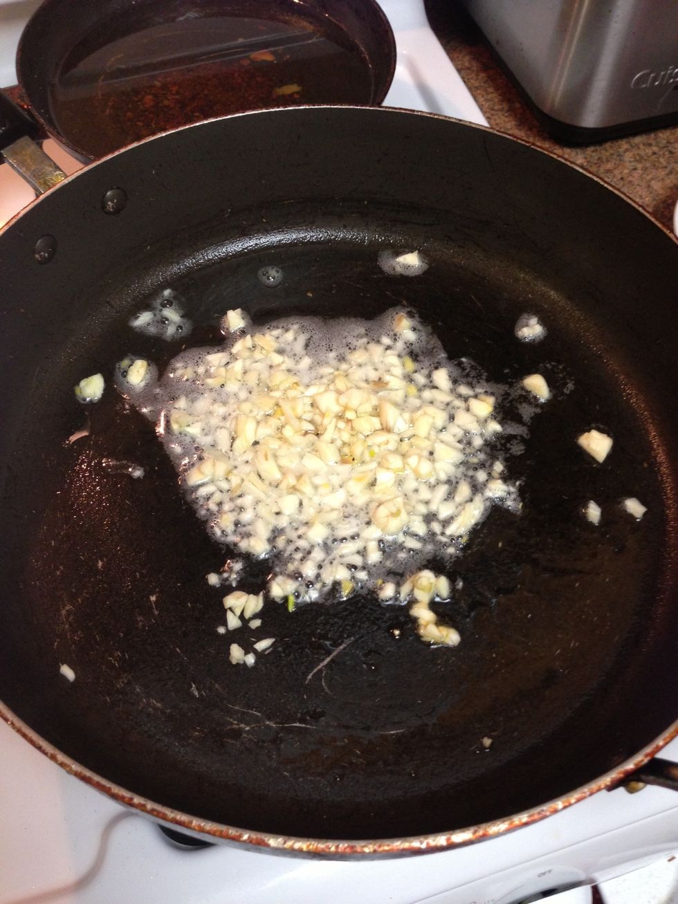Saute the garlic