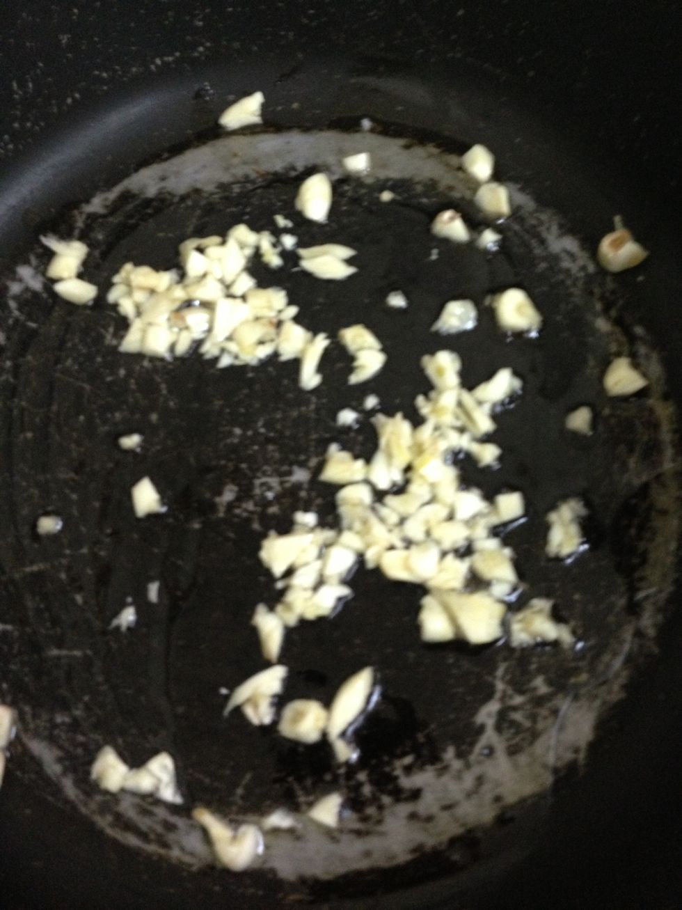 Sautee garlic