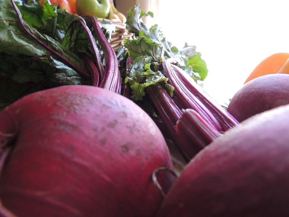 Save the beet greens for later use.