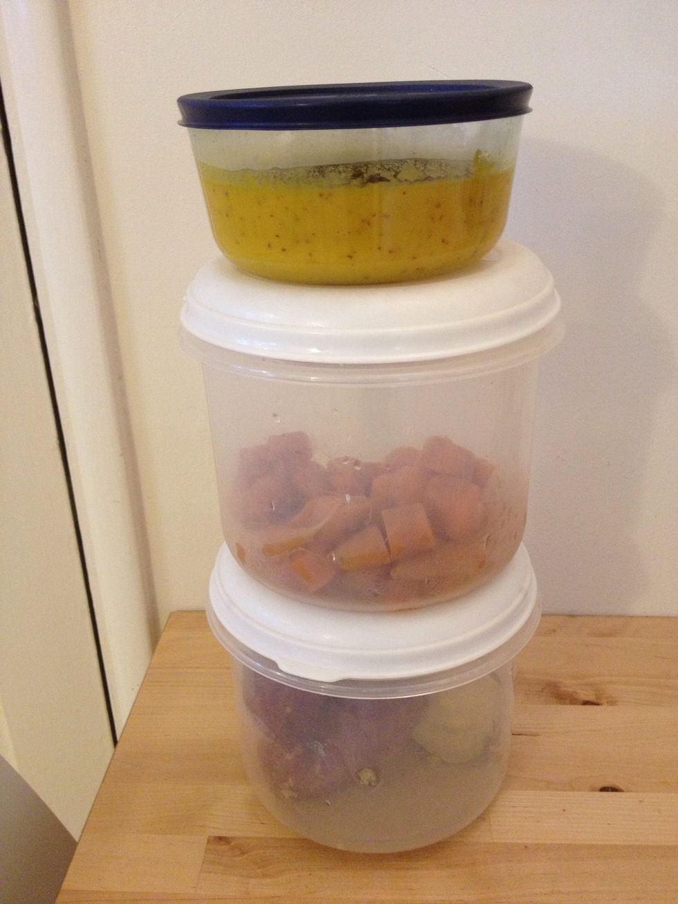 Save the remaining ingredients to make the dish again, fresh. Save extra soup to reheat for healthy fast food deliciousness.