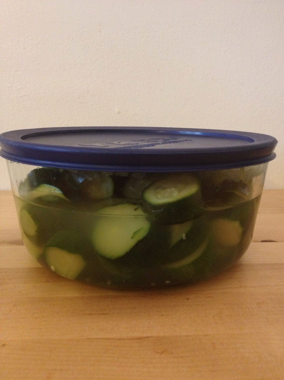 Save the rest of the zucchini in a storage container so you can make this soup again in an instant by adding boiling water to the blender. It's also good served chilled in summer.