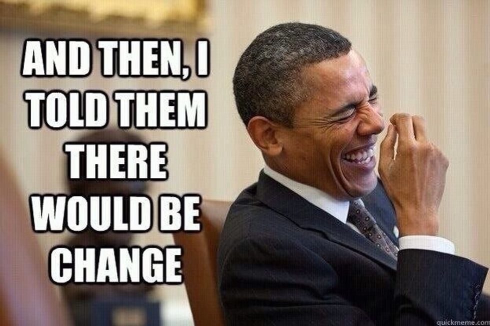 Says: then I told them there would be change