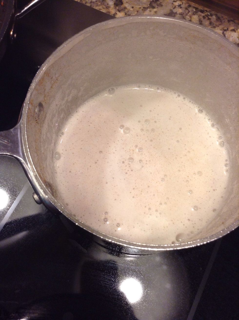 Scald for just a min or so