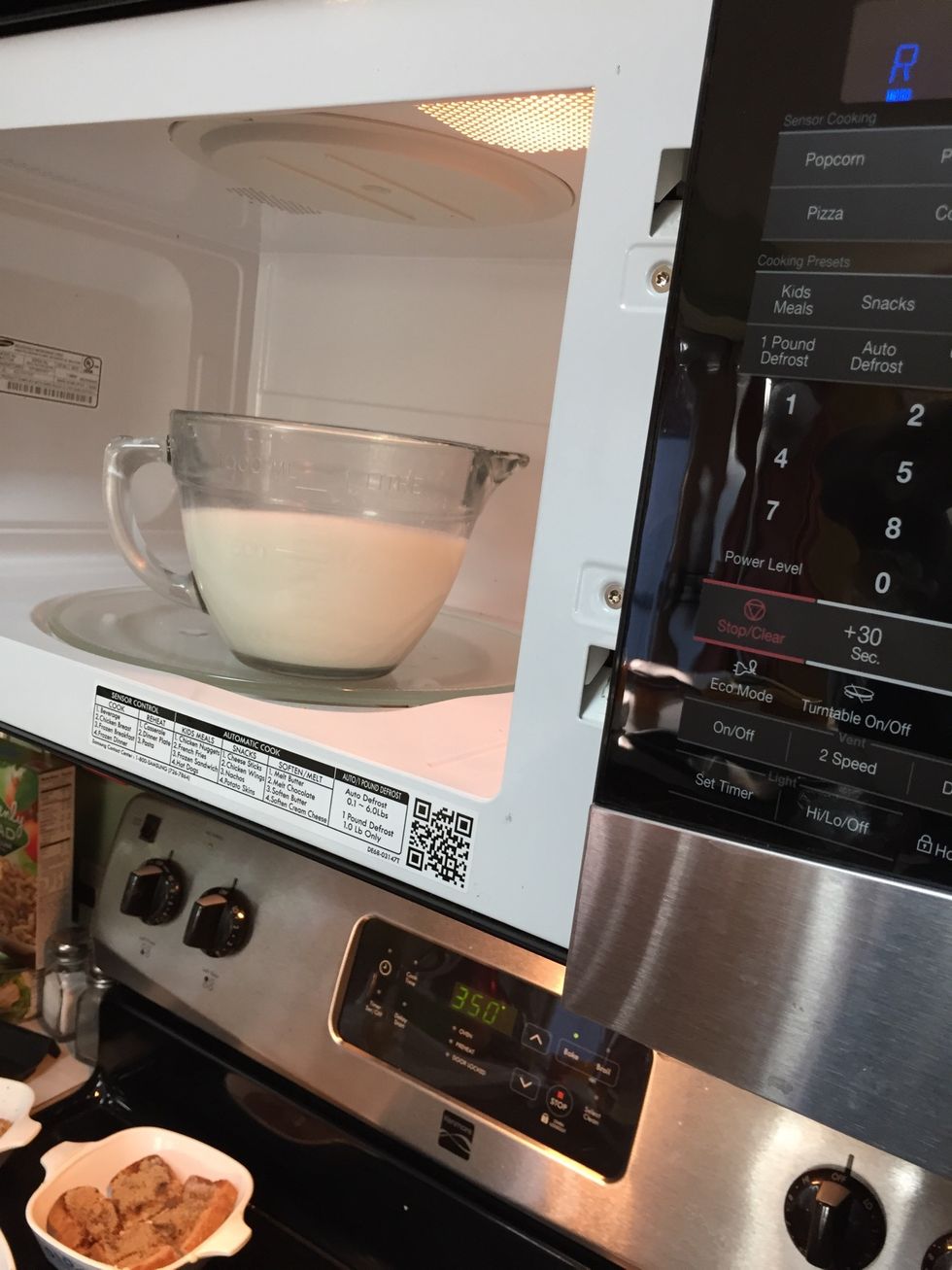 Scald your milk. There is an exact temperature, but I just microwave till HOT, but not boiling.