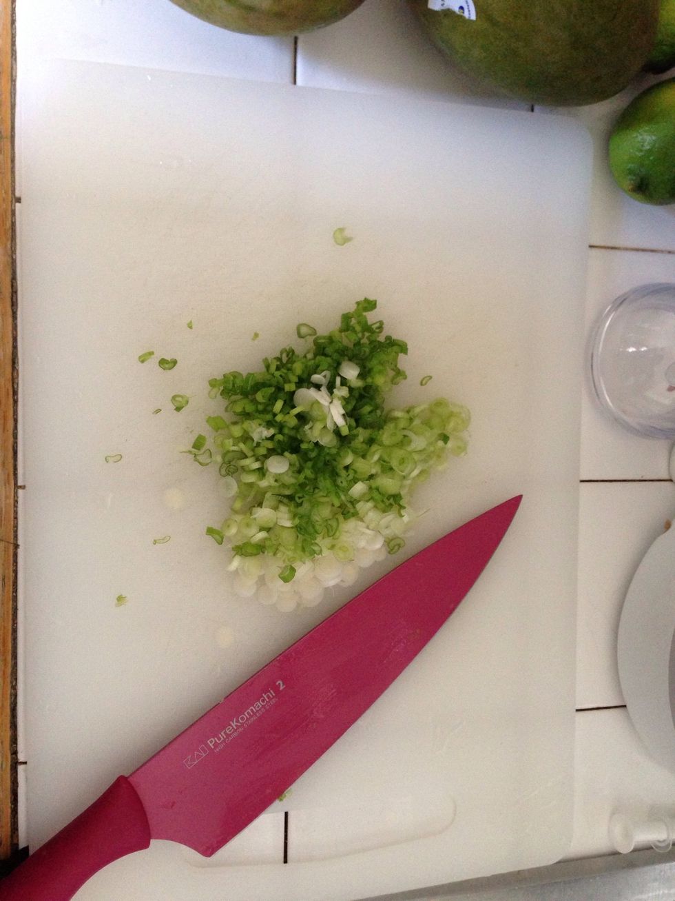 Scallion / Green onions thinly sliced.
