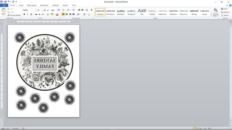 scan designs or cut and paste patterns from the web into a word processing program. size pieces as needed and be sure to flip any text to "mirror image".