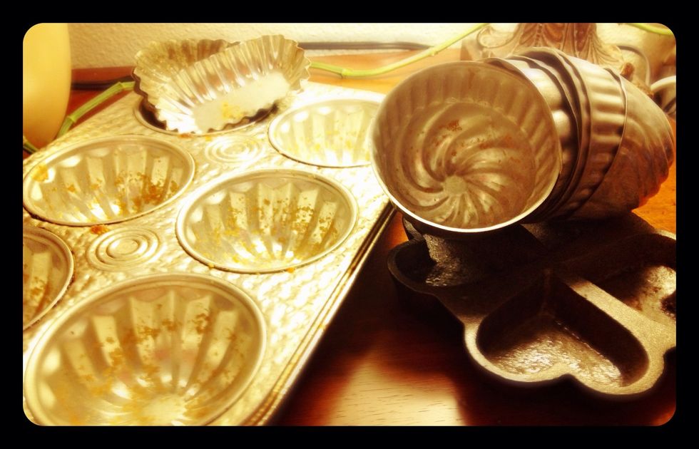 Scoop batter into a cupcake tin and place in an oven heated to 350 degrees F. for 22-24 minutes.