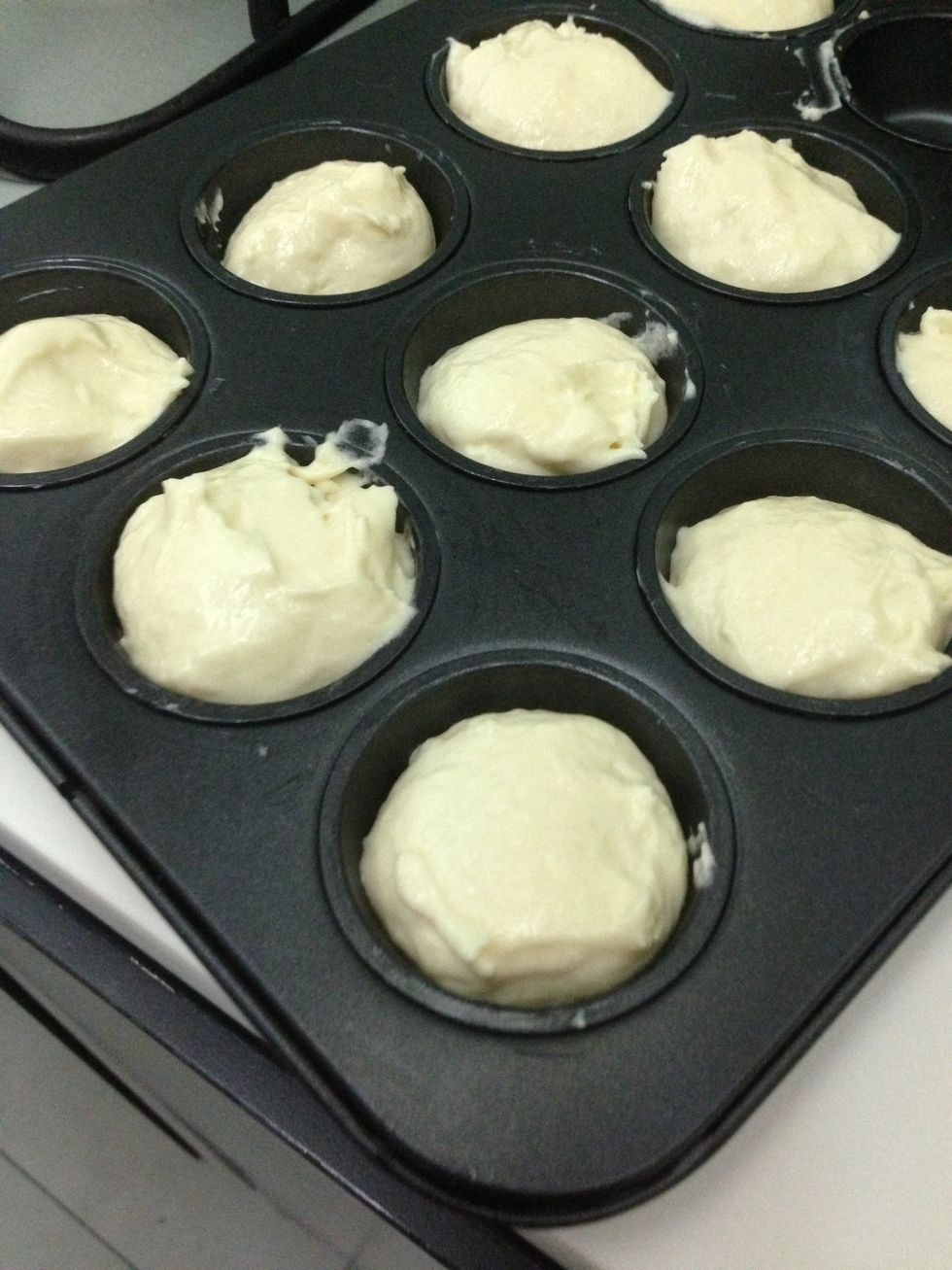 Scoop into mini muffin trays