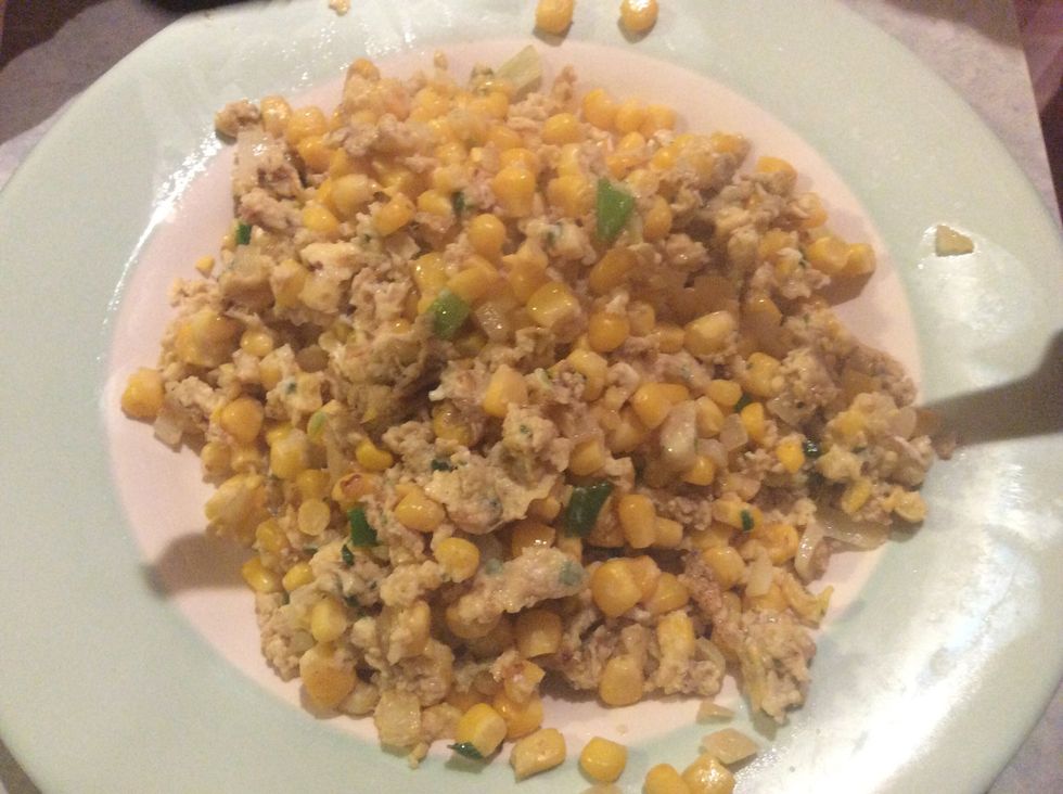 Scoop it out on to a plate