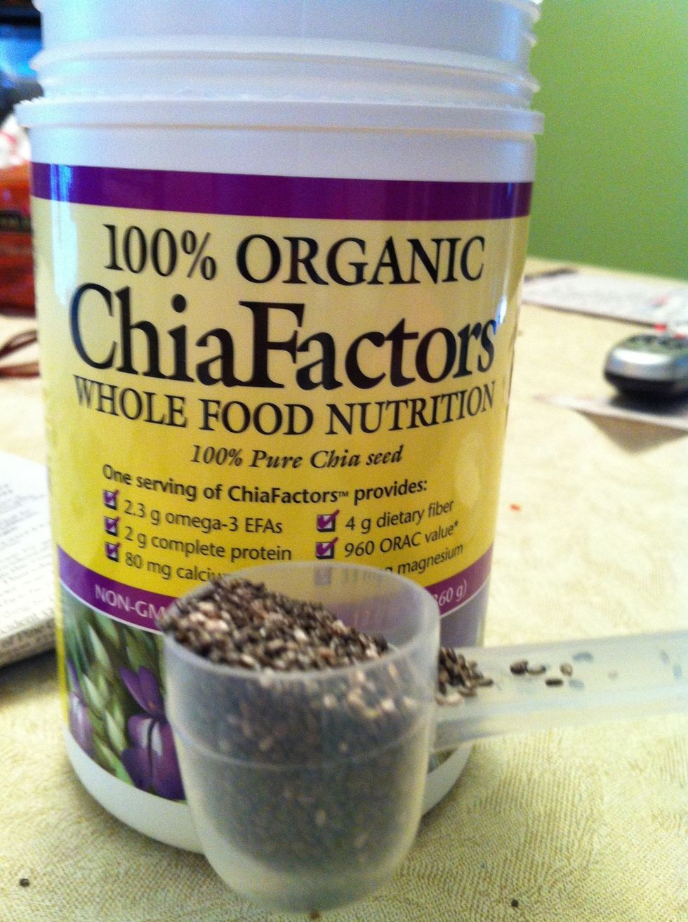 Scoop of Organic Chia Seeds (rich in Omega-3 EPAs)