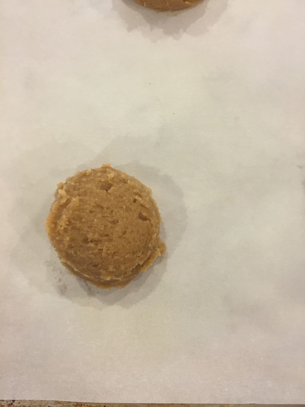 Scoop onto a parchment lined cookie sheet!