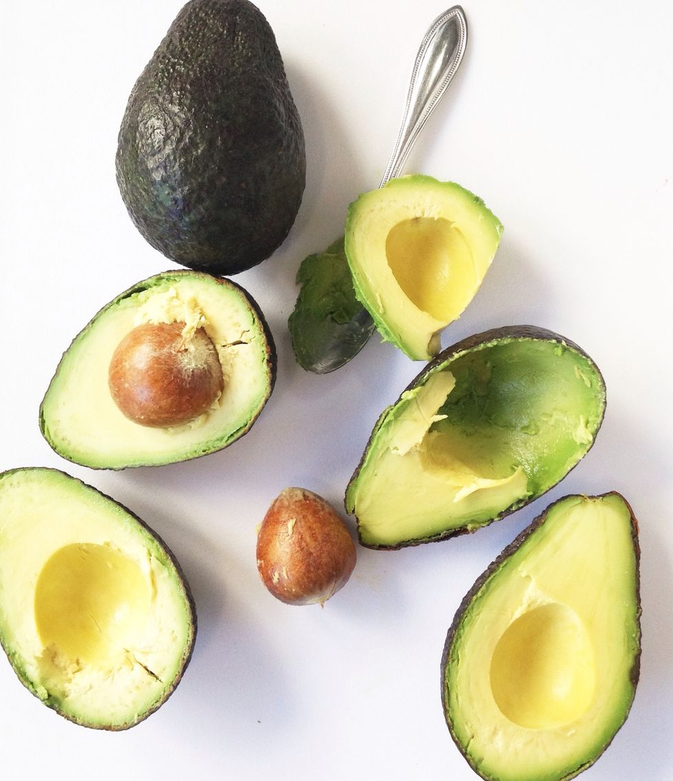 Scoop out the meat from the avocado