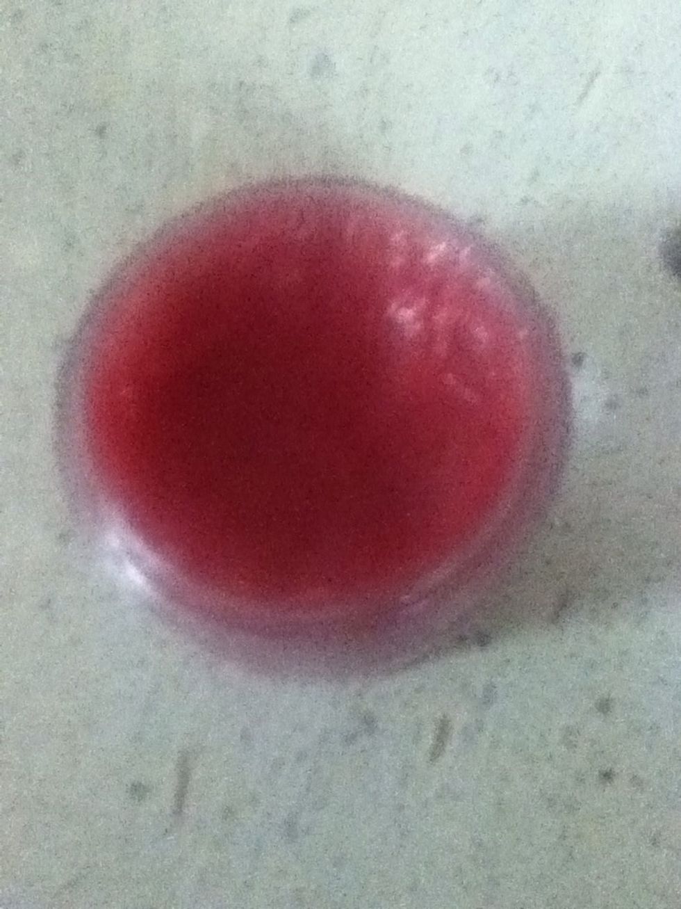 Scoop out the mixture into the container and flatten