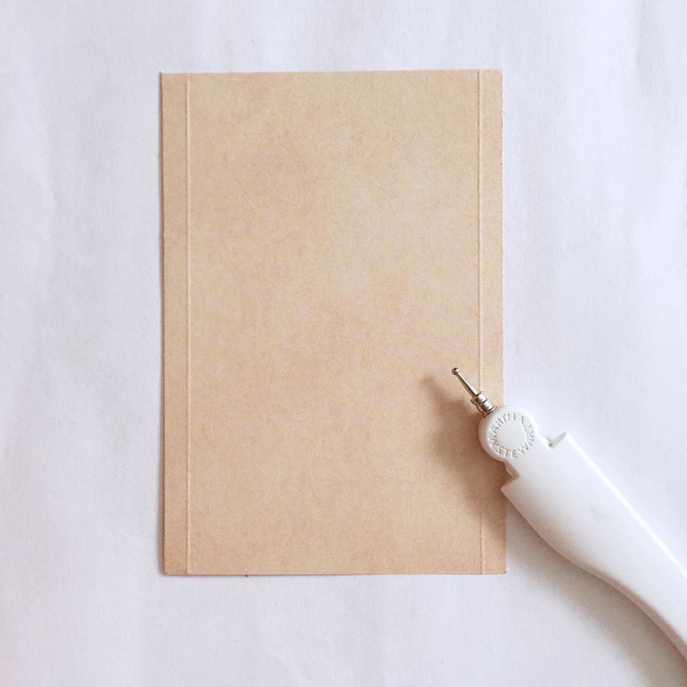 Score a 0.25" at both ends of the lengths.