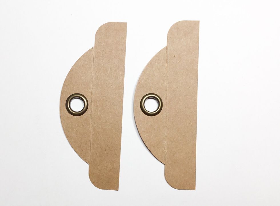 Score across the tag tops as shown.