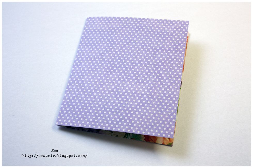 score and fold in half