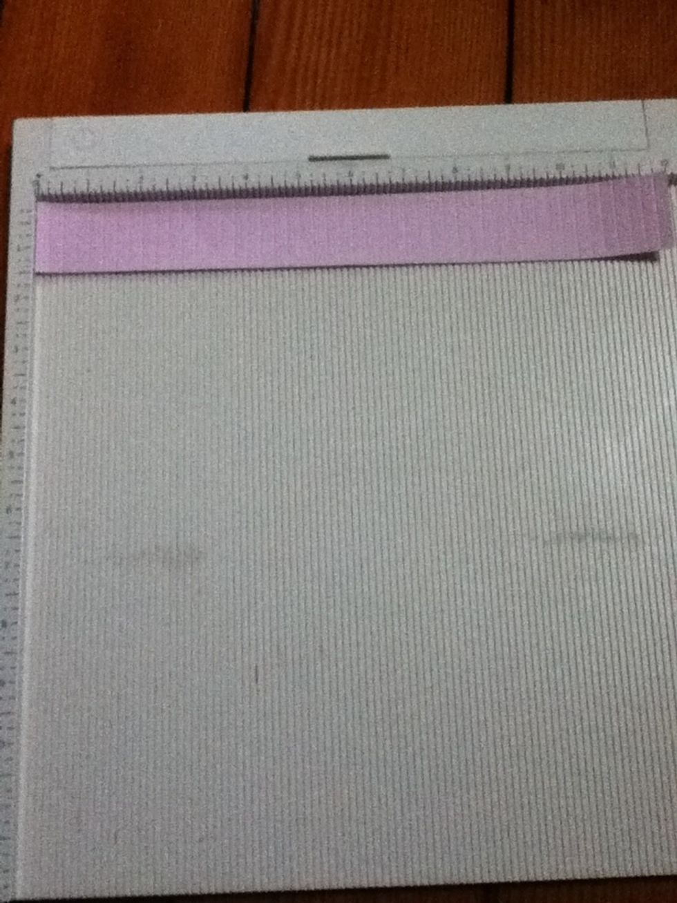 Score it at every 1/4"  using the scoring board.