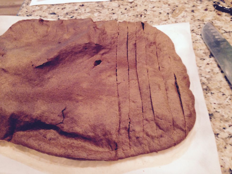 Score the baked batter while still warm, then chop or break into small pieces. Store the treats in plastic bags in your freezer until ready to use. Freeze or refrigerate up to 2 weeks.