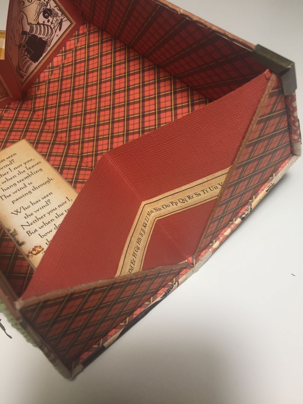 Score the cardstock and now you have finished your pencil case..