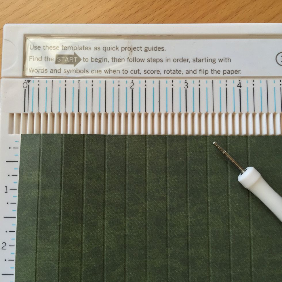 Score the paper before gluing.