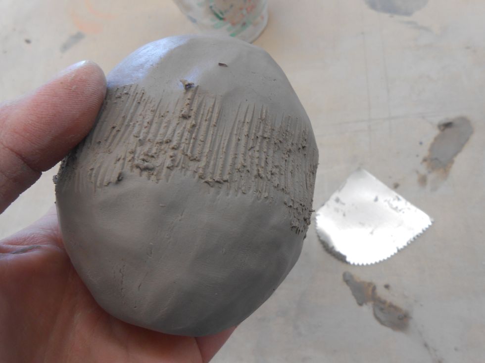 score the whole area where you smoothed