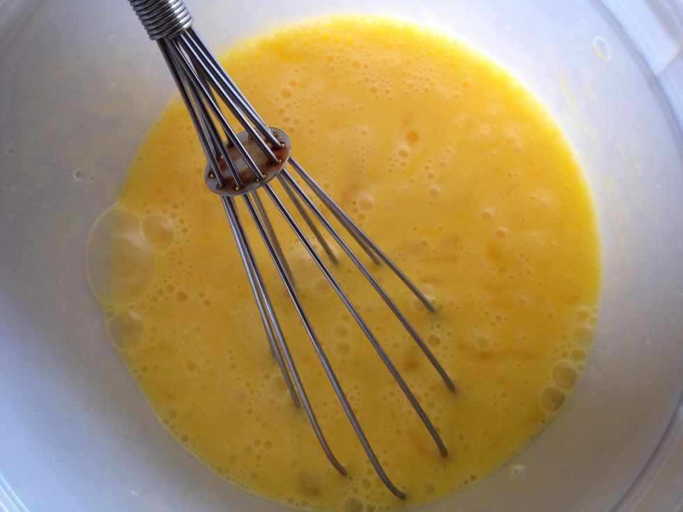 Scramble your eggs.