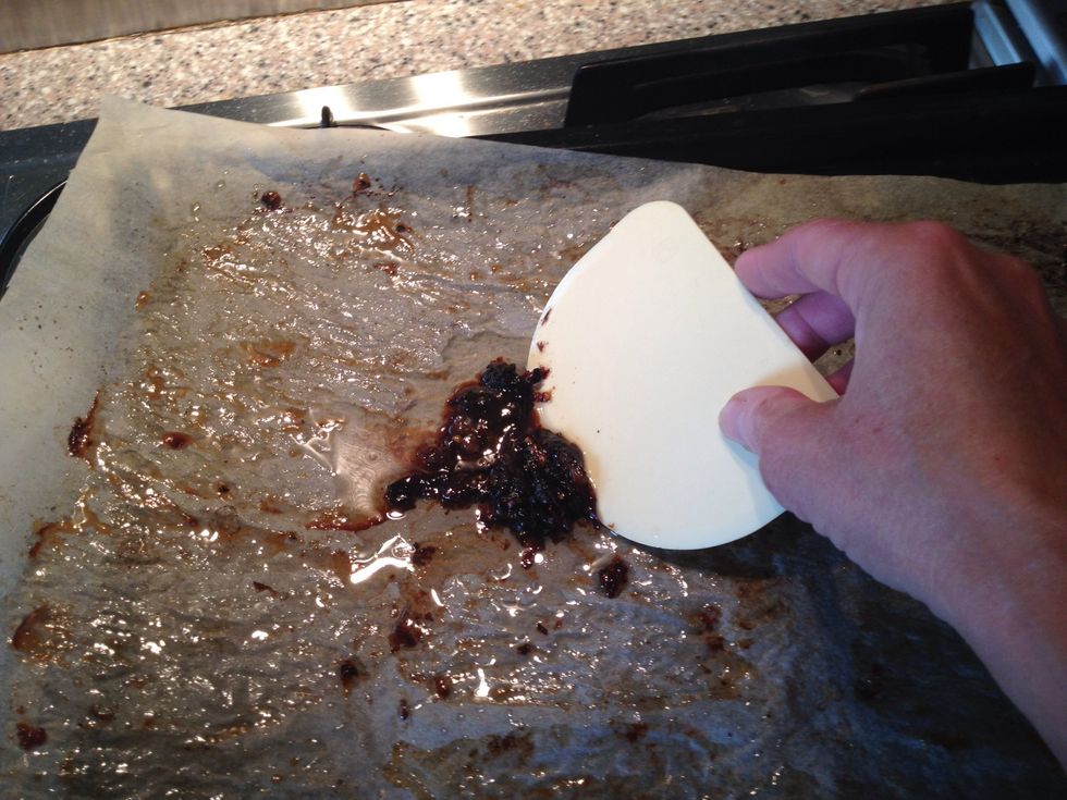 Scrape goo  together