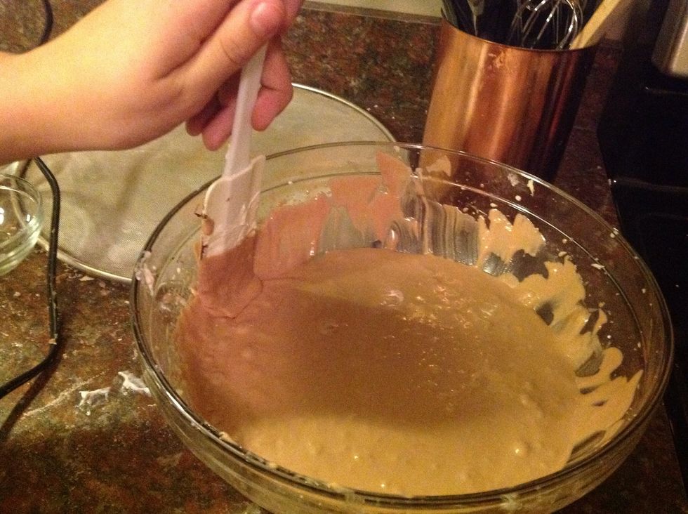 Scrape the sides of the bowl.