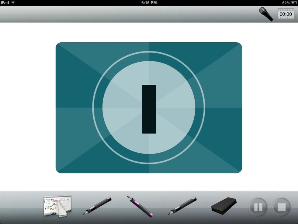 ScreenChomp gives you three seconds to get ready, then it records your physical and audio interactions with the board.
