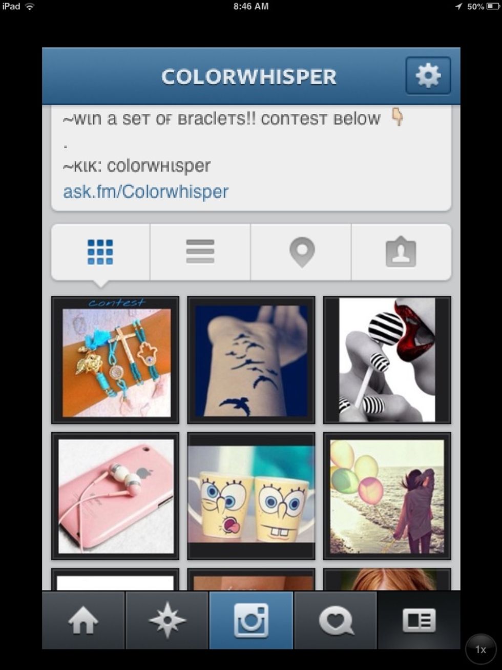 Scroll down and click the blue bracelet pic that says contest (: