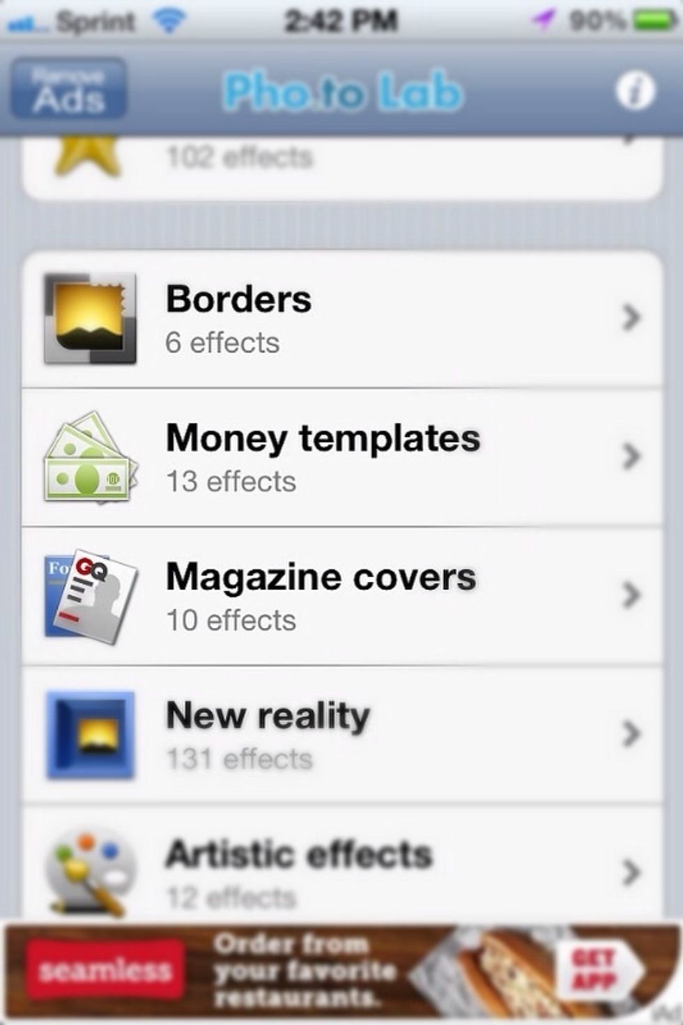 Scroll down, find and tap on Money templates.