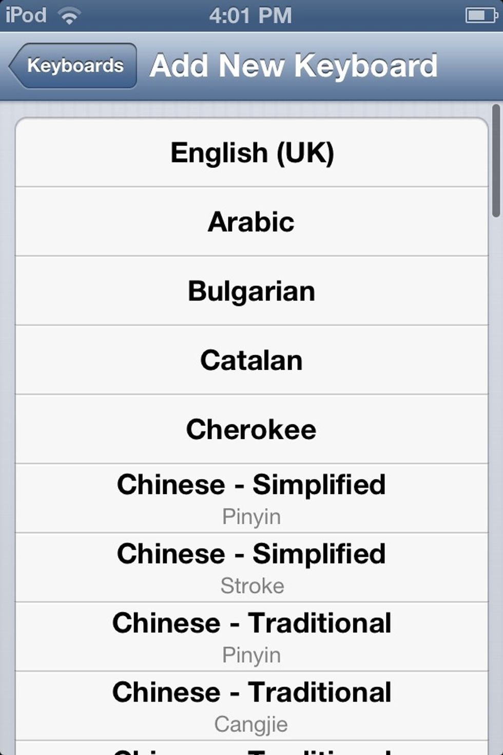 Scroll down till u find emojis. Since I all ready did all of this u won't see the emoji one. Oh now u click on "emoji".