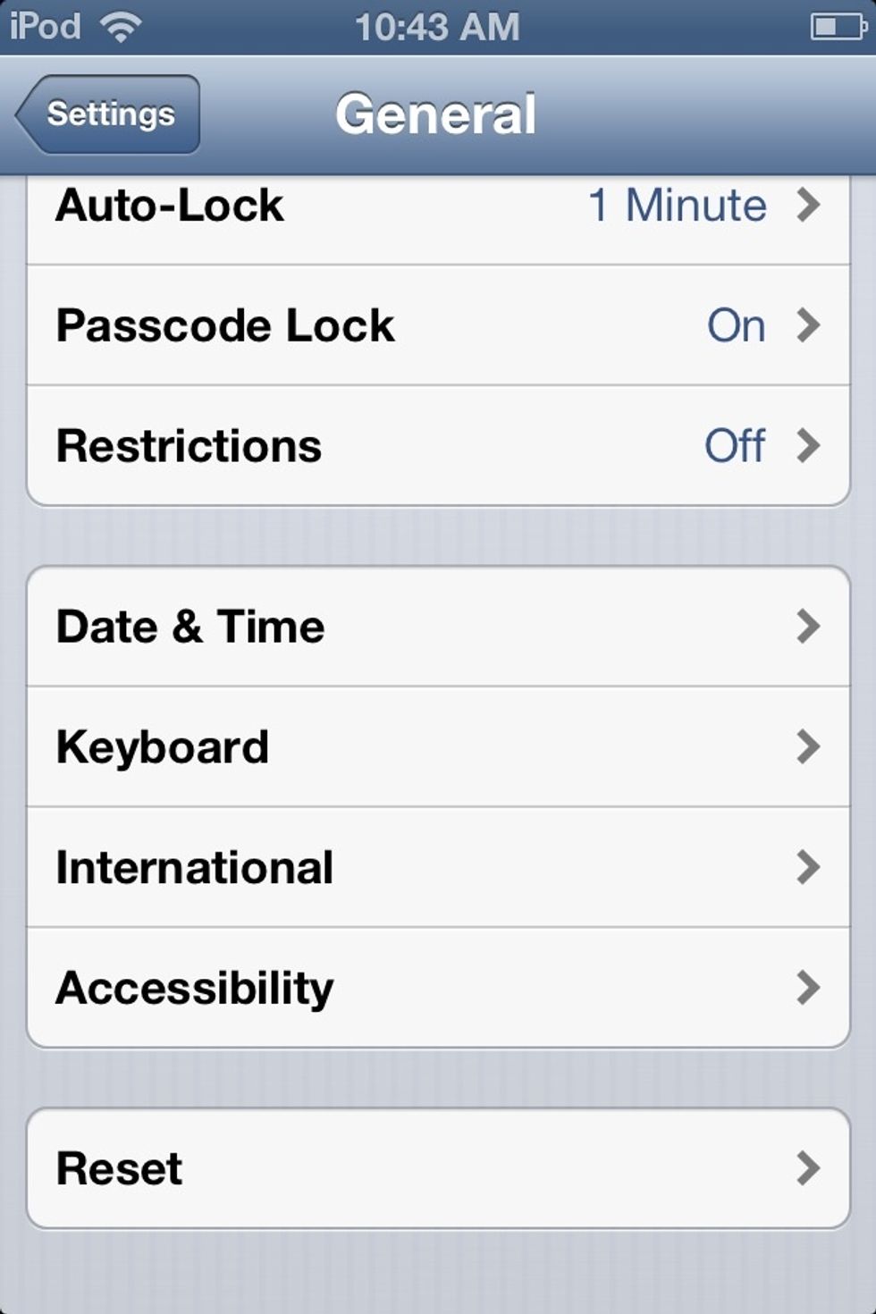 Scroll down to Keyboard....