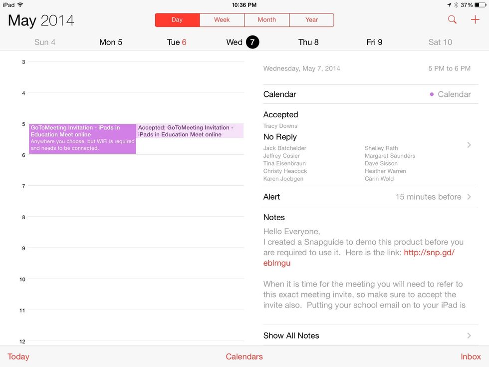 Scroll down to "Show all Notes".