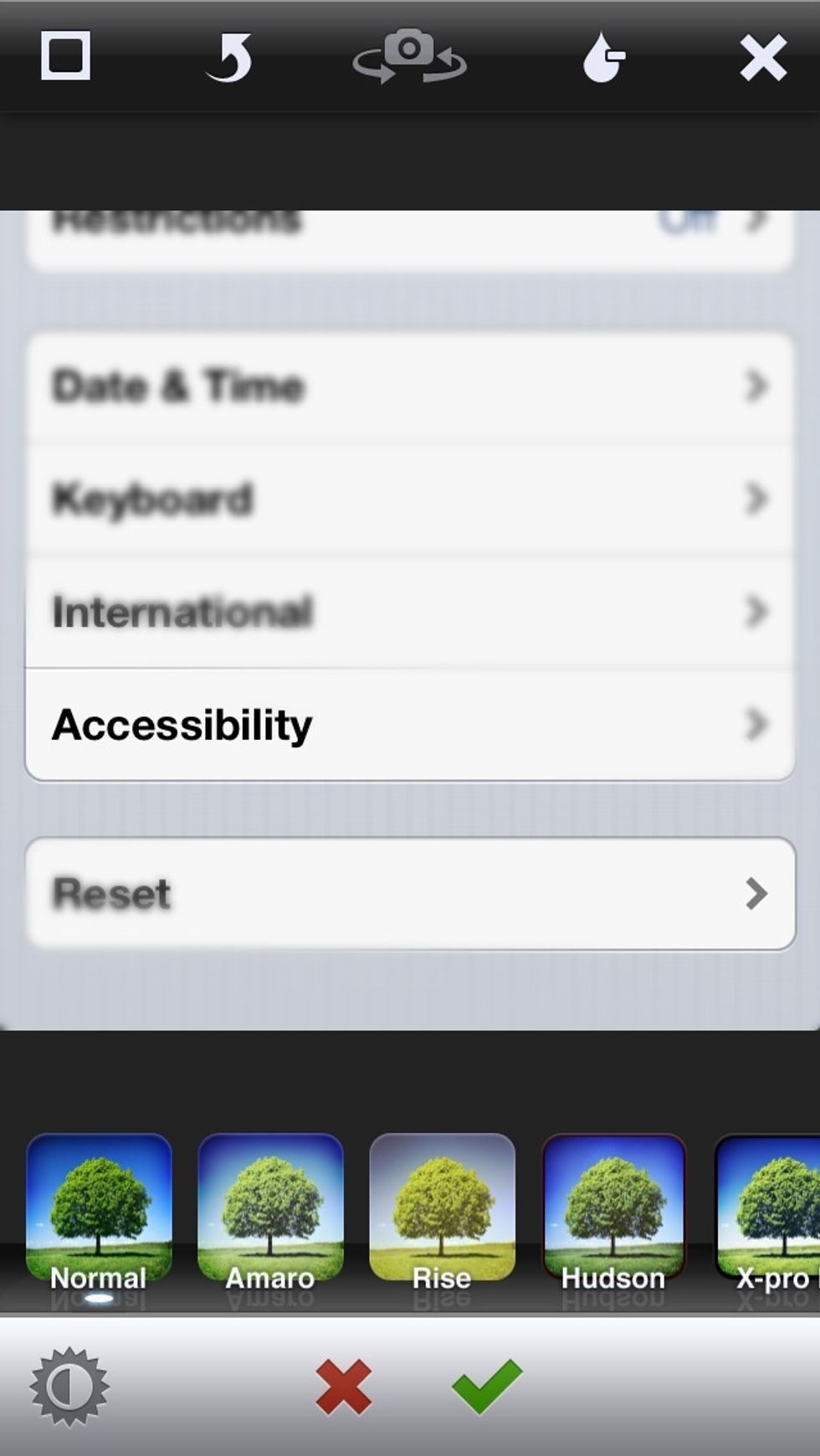 Scroll down VvV Tap Accessibility