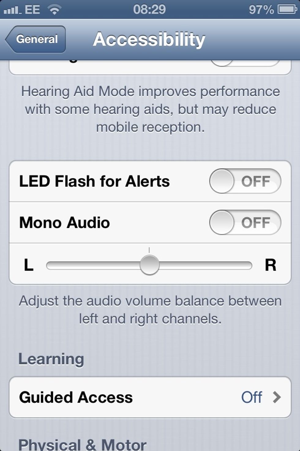Scroll down,you will then find this.All you do is press on the Led flash.... (The off button) and it will turn on