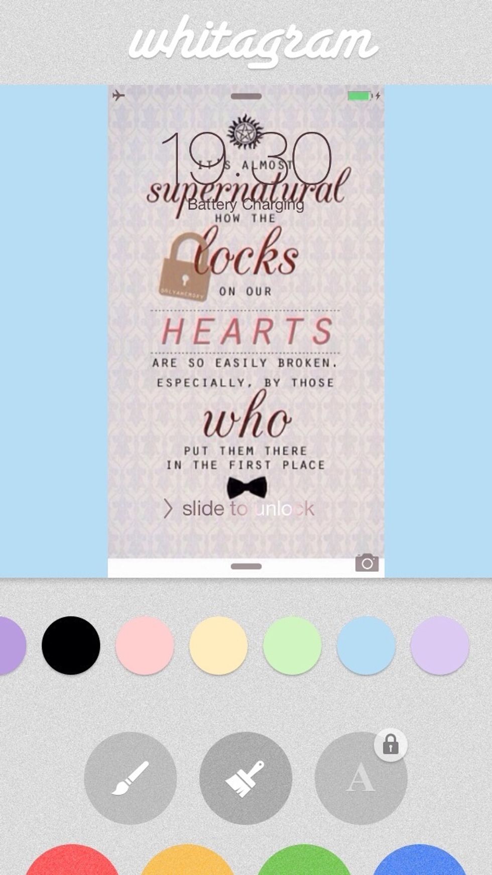 Scroll through the colours to find one you like