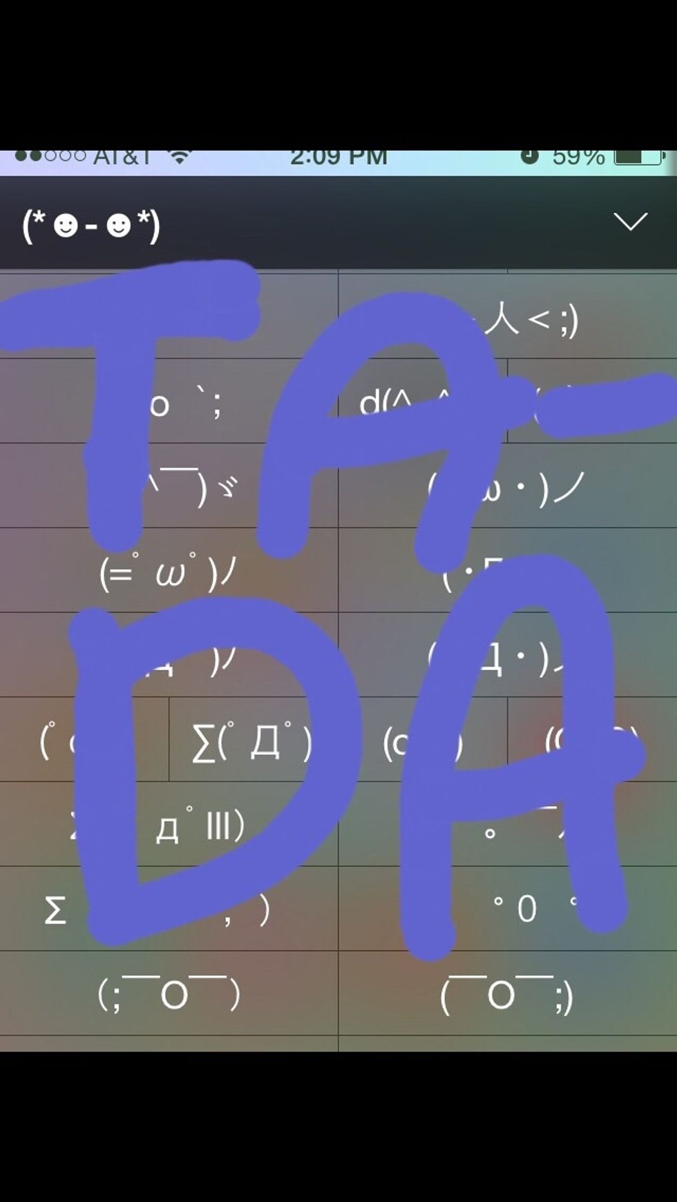 scroll through them and find sexy additions to your text!