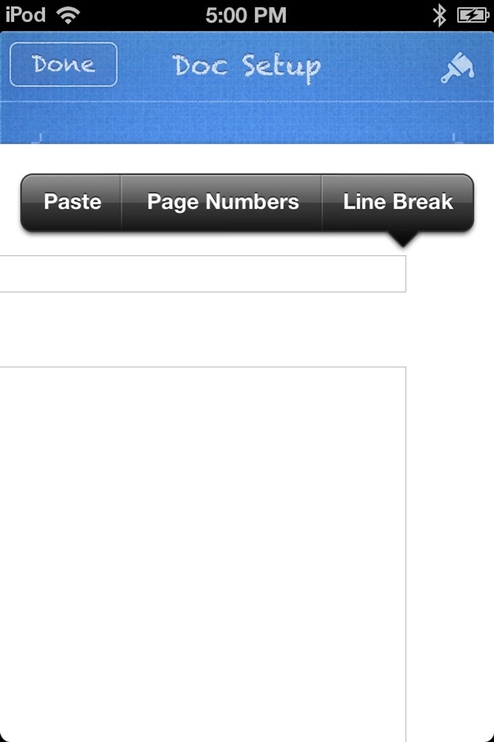 Scroll to the right and select the right cell of the header.