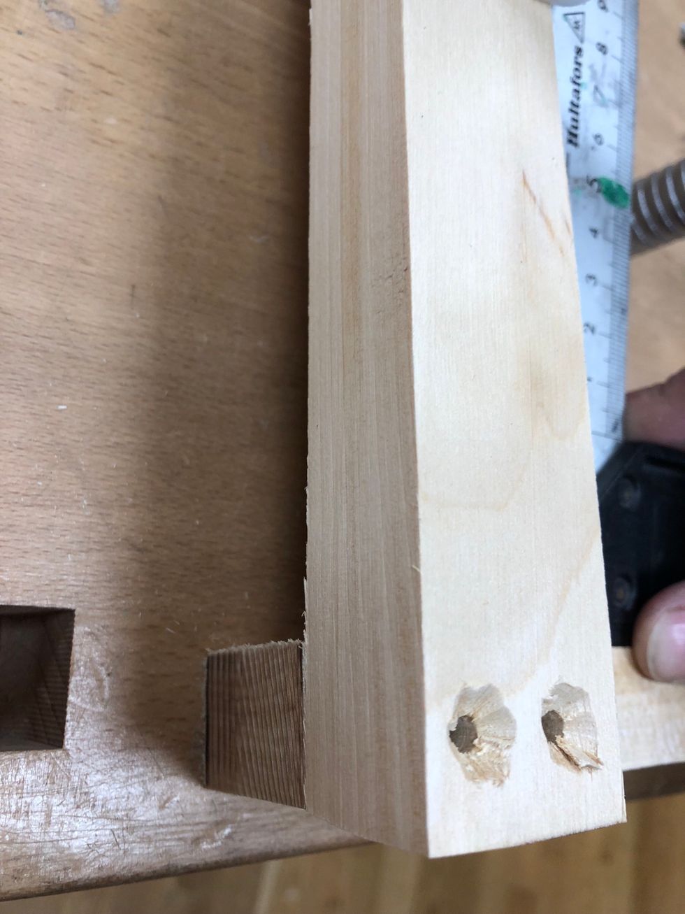 Se till att l\u00e4gga kant i kant och 90*