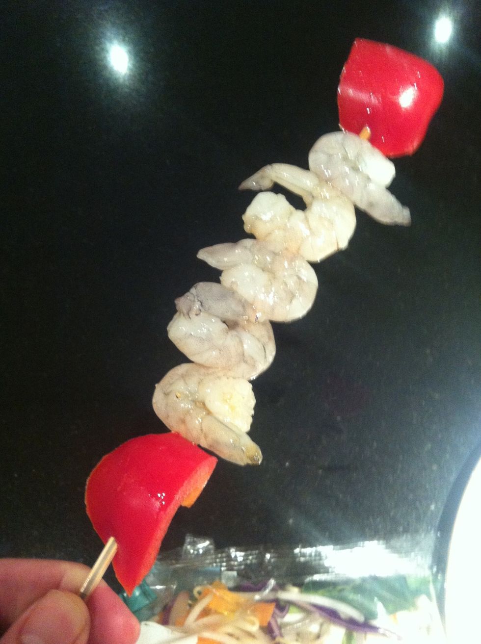 Seal end with pepper slice