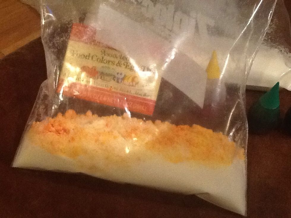 Seal the bag and mix with your hands from the outside of the bag.