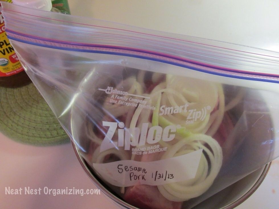 Seal the bag tightly! Don't forget to label it, too.