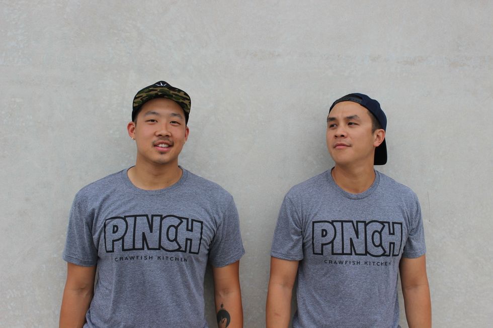 Sean Wen and Andrew Ho started Pinch Crawfish Kitchen to build a business that mixed food from their Vietnamese cultural background with the food from a childhood spent in Texas.