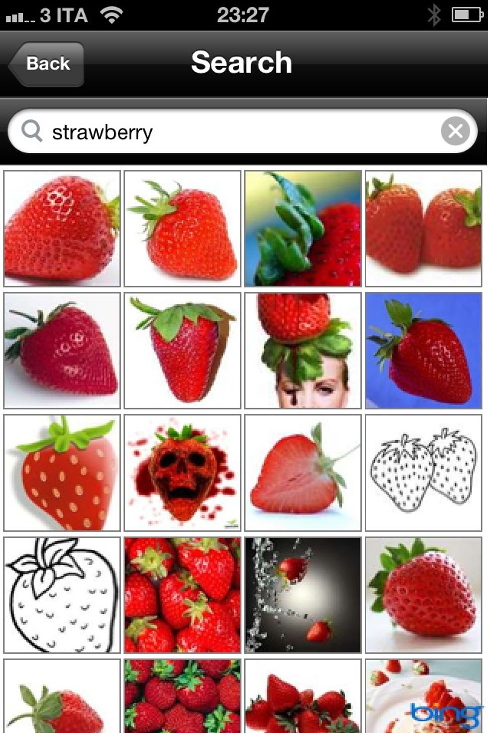 Search an image in Internet by typing some keywords, then tap on the one you like