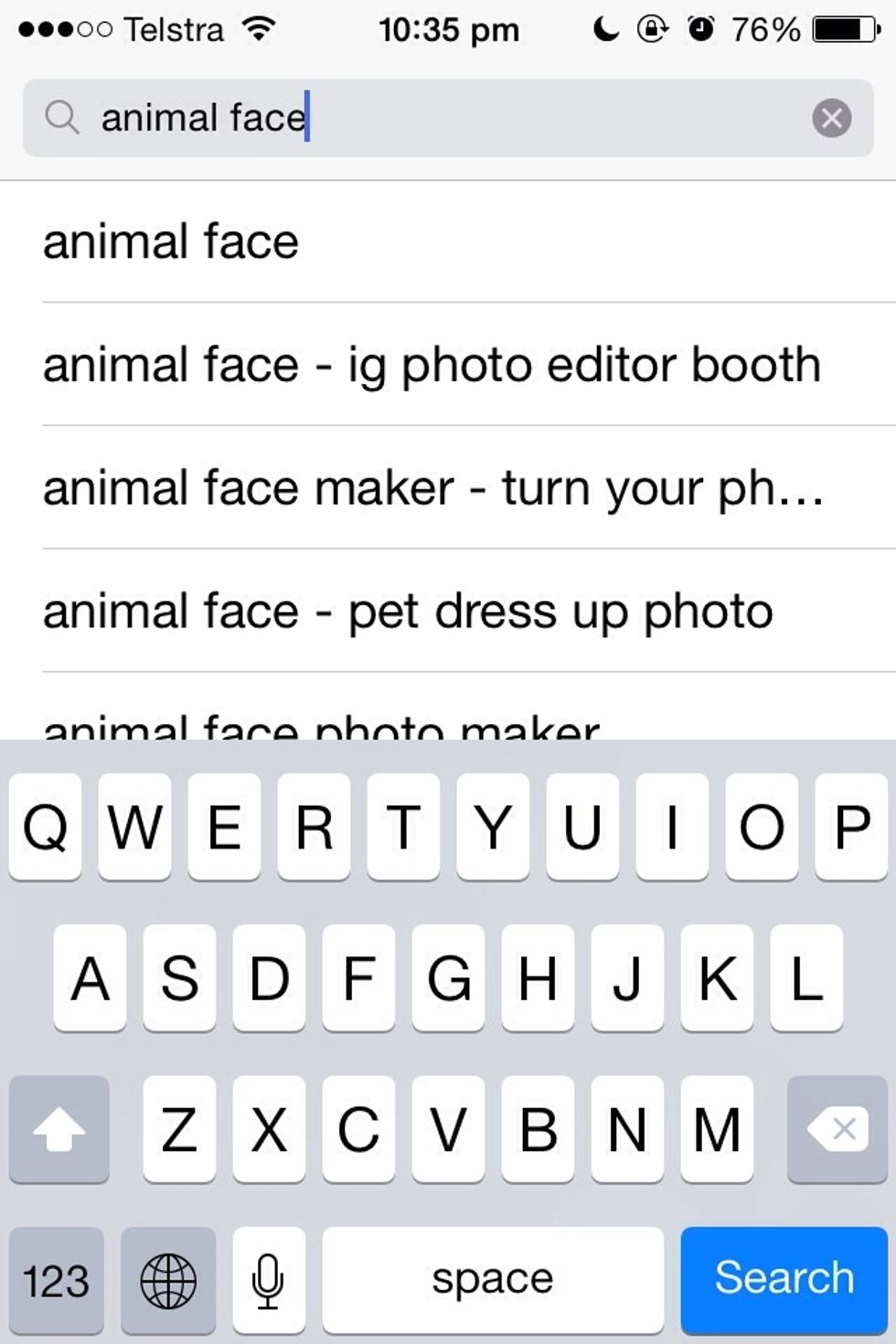 Search 'Animal Face'. (free)