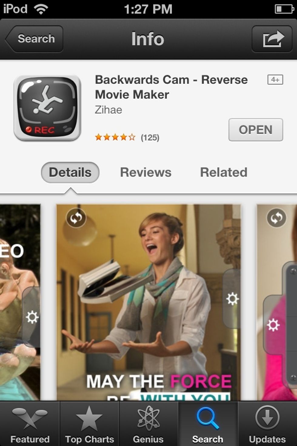 Search backwards on the app store. Purchase it.